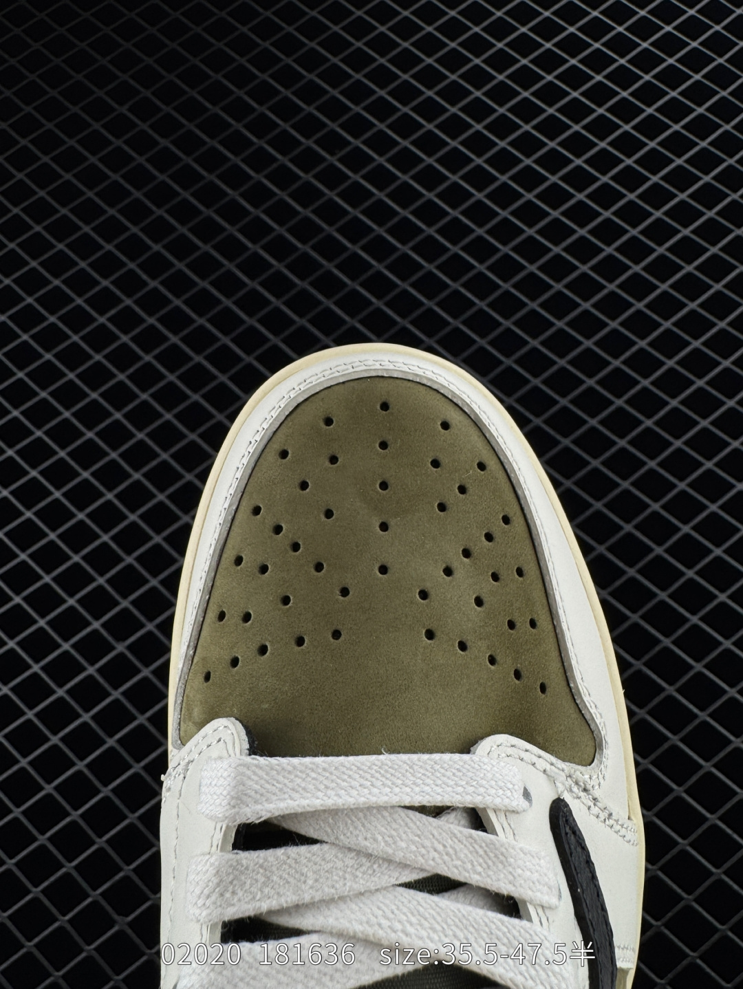 fragment design x Travis Scott x Nike Air Jordan 1 Low OG SP”Black/Green Toe“